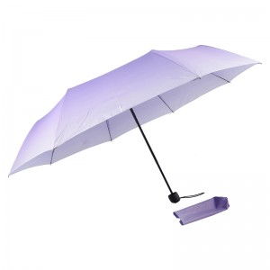Creative promotion 21inch fold umbrella color changing gradient umbrella