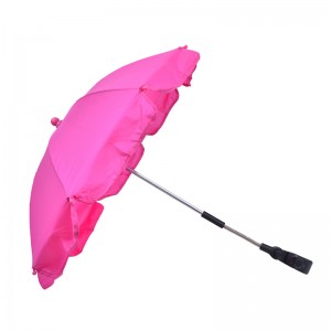 pink car baby stroller clamp umbrella in 14 inch