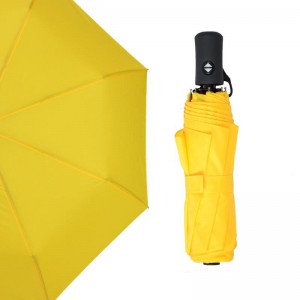 2019 Compact travel Easy to operate windproof 2 layers automatic AOAC 3 fold umbrella