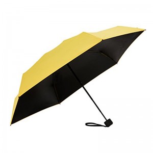 sun umbrella light parasol Mini Anti UV yellow small umbrella