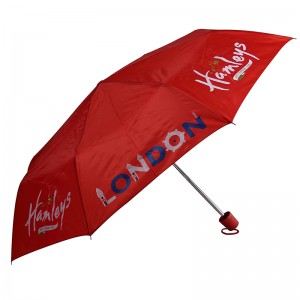 Umbrella custom print wholesale advertising item promotion 3 fold umbrella