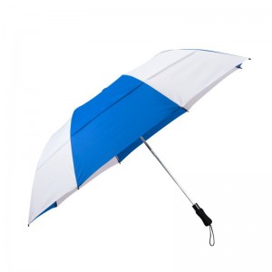 Vented Auto Open 2 Folding Golf Umbrella