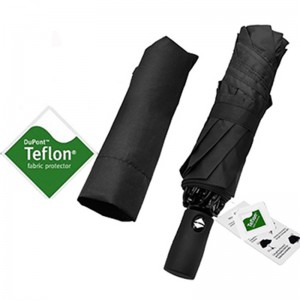 8 ribs umbrella hydrophobic coating cutom Waterproof 3 folding AOAC reverse rain umbrella