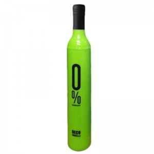 21inch rain foldable beer bottle manual open bottle 3 folding umbrella