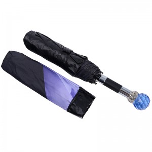 Wholesale market Folding travel umbrella sun UV cheapest custom 3 fold umbrella