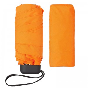 Manual open umbrella for company gifts 5 folded mini umbrella