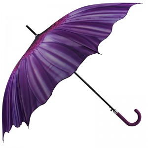 Fashion Sun Parasol Auto Open Compact outdoor Straight umbrella with logo