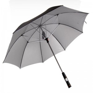 27 inch UPF 50+ UV protection silver coating  fan umbrella