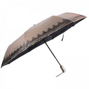 windproof photo design custom printing 3 fold umbrella with auto open and auto close function
