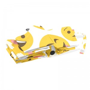 Wonderful cheaper custom printing Emoji full automatic umbrella 3 folding