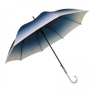 23inch Automatic open gradient fabric color marketing straight umbrella