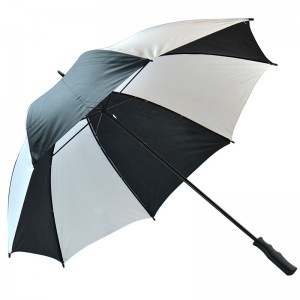 Marketing manual open umbrella with fiberglass frame windproof large golf umbrella