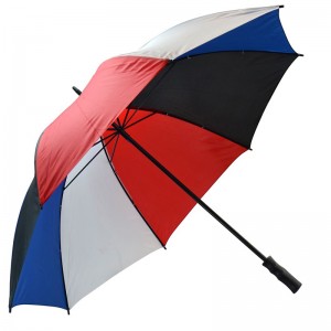Custom printing 30inch size manual open golf umbrella windproof